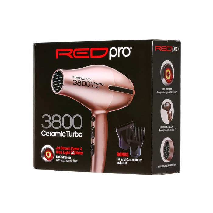 レッドリボンベア 2001年プロモーション Red Pro 3800 Ceramic Jet Stream Power Turbo Hair Dryer – Ebonyline
