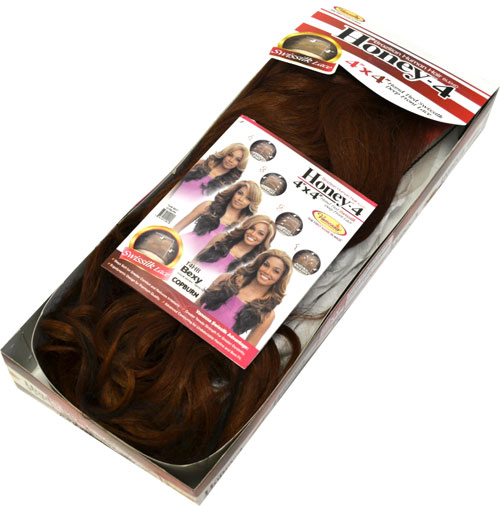 Vanessa Honey-4 Brazilian Human Hair Blend 4x4 Swissilk Lace Front