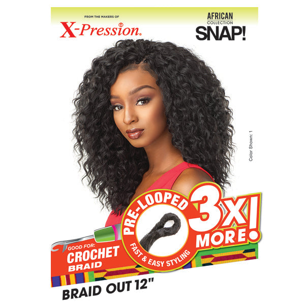 Sensationnel African Collection SNAP 3x Pre-Looped Crochet Braid