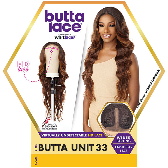 Butta Unit 33 Sensationnel Butta Synthetic HD Lace Front Wig 1B