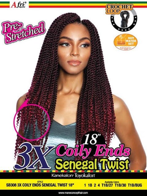 Mane Concept Afri Naptural Crochet Loop Pre-Stretched Braid