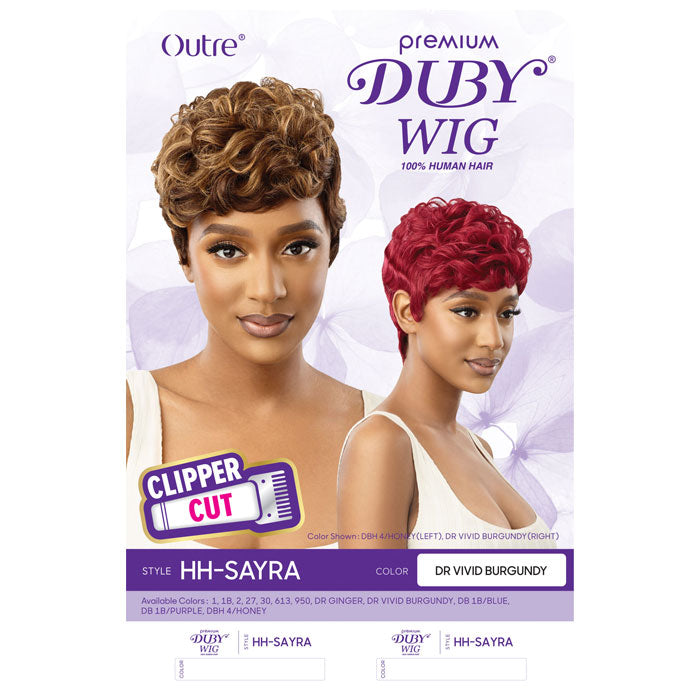 Outre Premium Duby 100 Human Hair Clipper Cut Wig Sayra 613