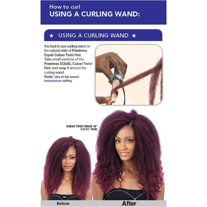 FreeTress Equal Cuban Twist Braid – 16 Zoll (41 Cm), Synthetische Zöpfe Für Havana-Look