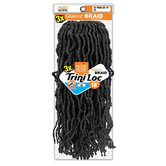 Model Model Glance Pre-Looped Crochet Braids - 3X TRINI LOC 18