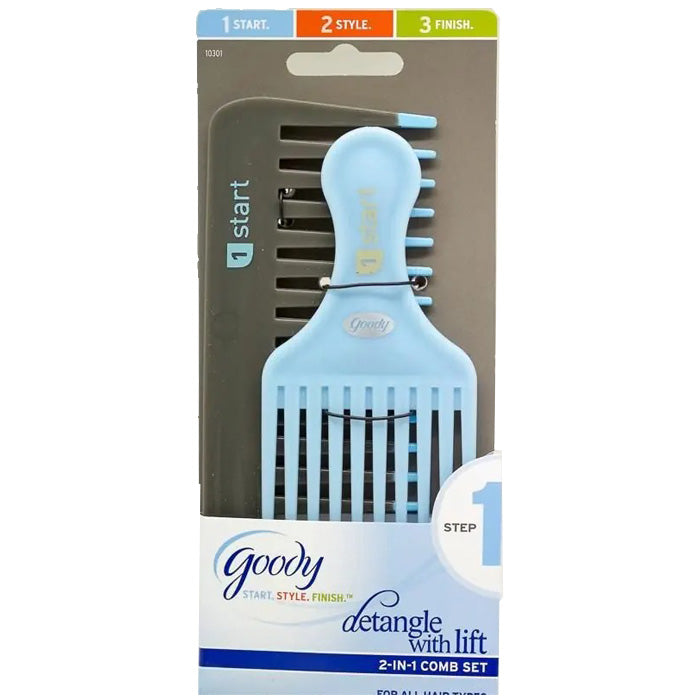 Goody Rack Comb Goody Detangling Rake / Lift Comb Combo - 10301 – Ebonyline