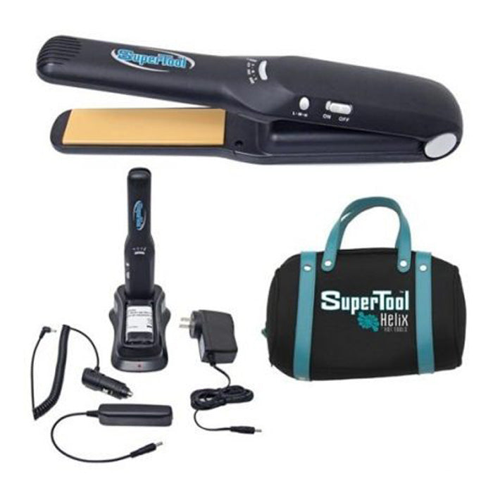 Helix SuperTool Tourmaline Ceramic Ti-IONIC Cordless Flat Iron - 1