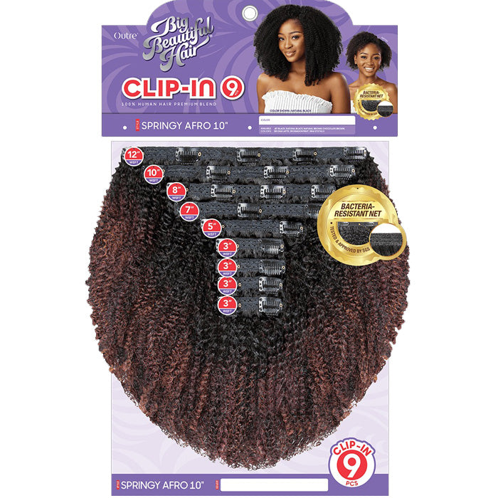 Outre Human Hair Blend Big Beautiful Hair Clip In Weave 9 PCS