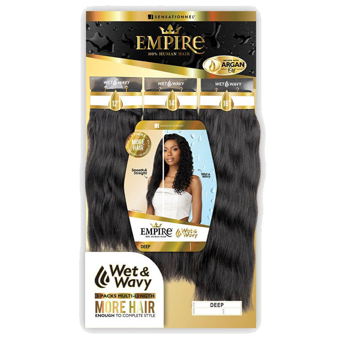 Sensationnel Human Hair Empire Multi Weave Hair WW Deep 16 18 20 2 Dark Brown PREMIUM Sensationnel