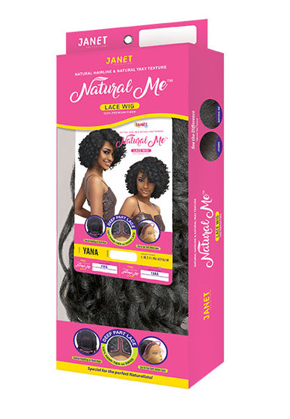 Janet Collection Synthetic Natural Me Deep Part Swiss Lace Wig
