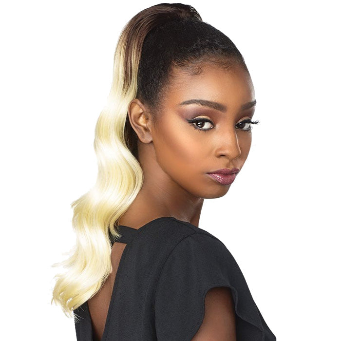 Sentinel Drawstring Ponytail Sensationnel Instant Pony Drawstring Ponytail - OCEAN WAVE (18-24 Inch ...