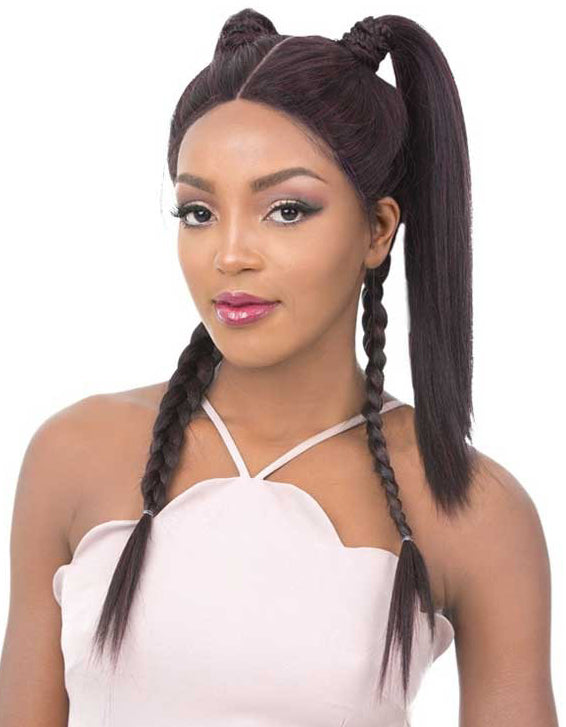 vaqutaux VOYAGE フライトジャージベアトップオールインワン L It's A Wig Vixen X 100% Human Hair Premium Mix X-Part Lace Wig