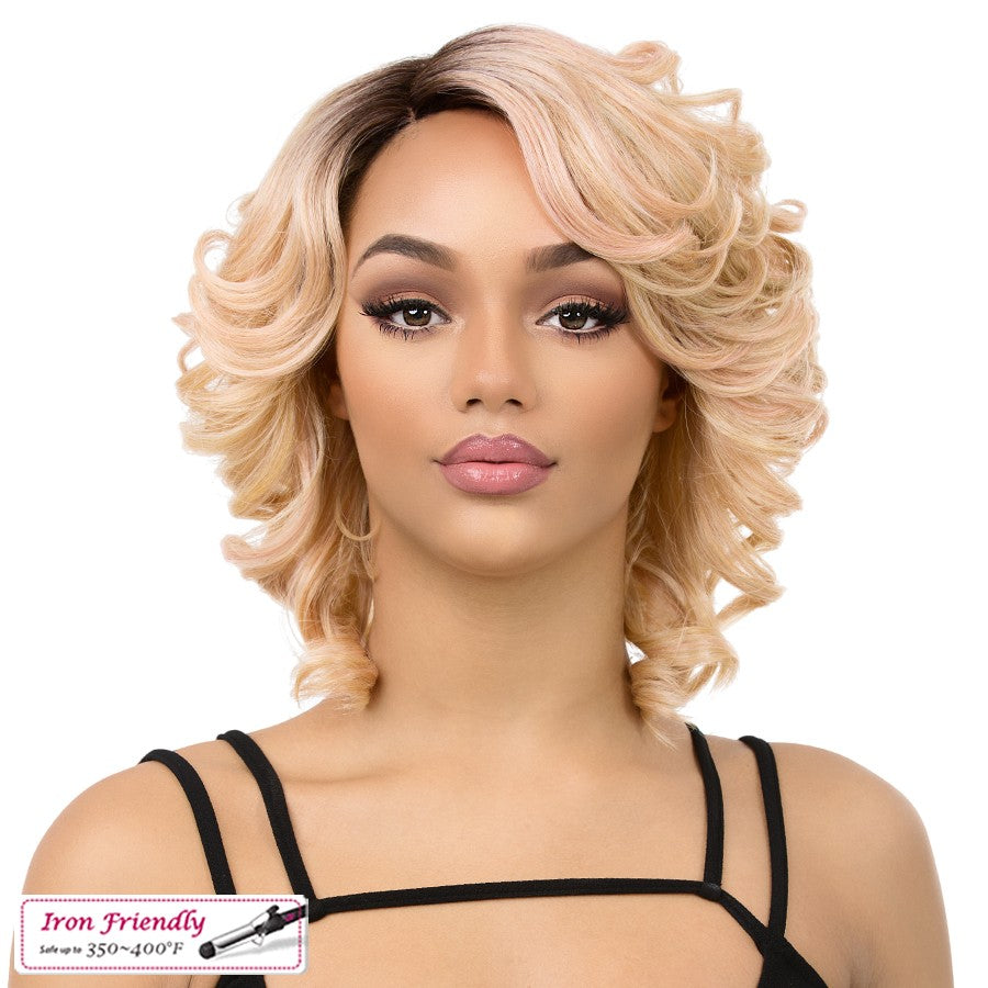 It's A Wig Dream A Line Wig MAGIC Color Shown: NTTROSEGOLD