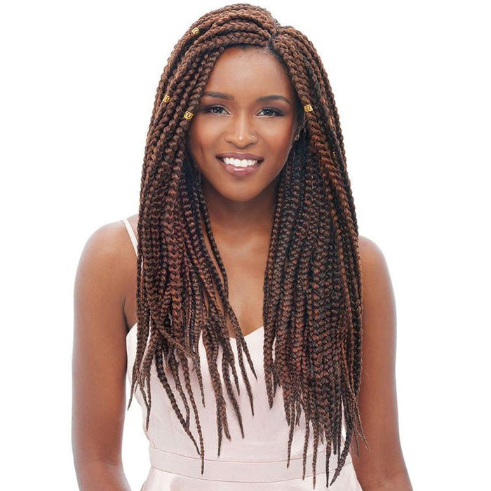 Janet Collection Pre-Looped Crochet Braids - 3S HAVANA MAMBO BOX