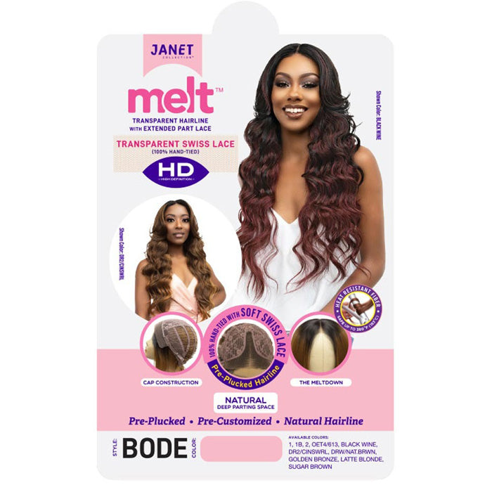 Janet Melt Swiss Hand-Tied HD Lace Front Wig - BODE – Ebonyline