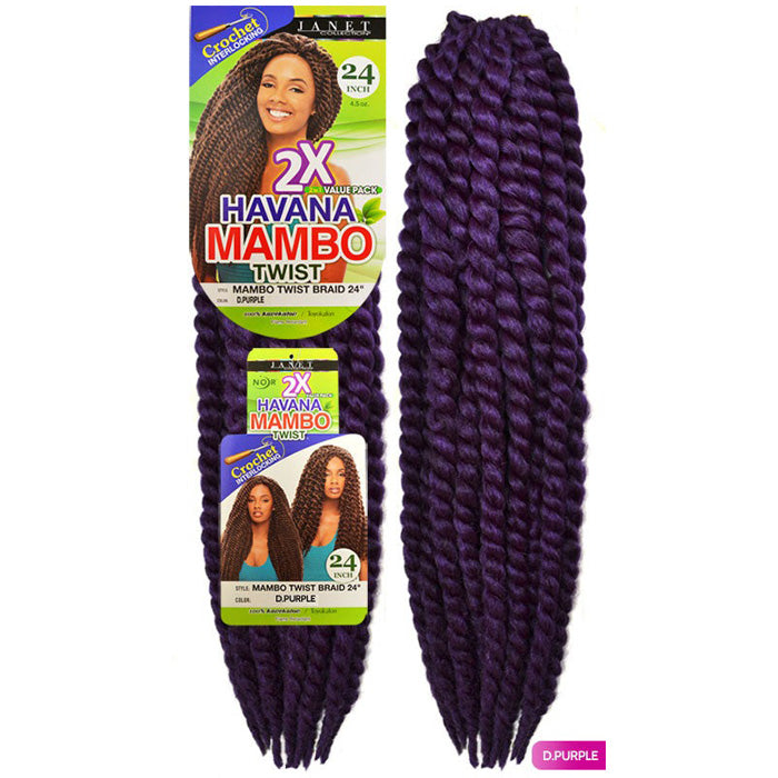 Janet Collection Pre-Looped Crochet Braid - HAVANA MAMBO TWIST 24