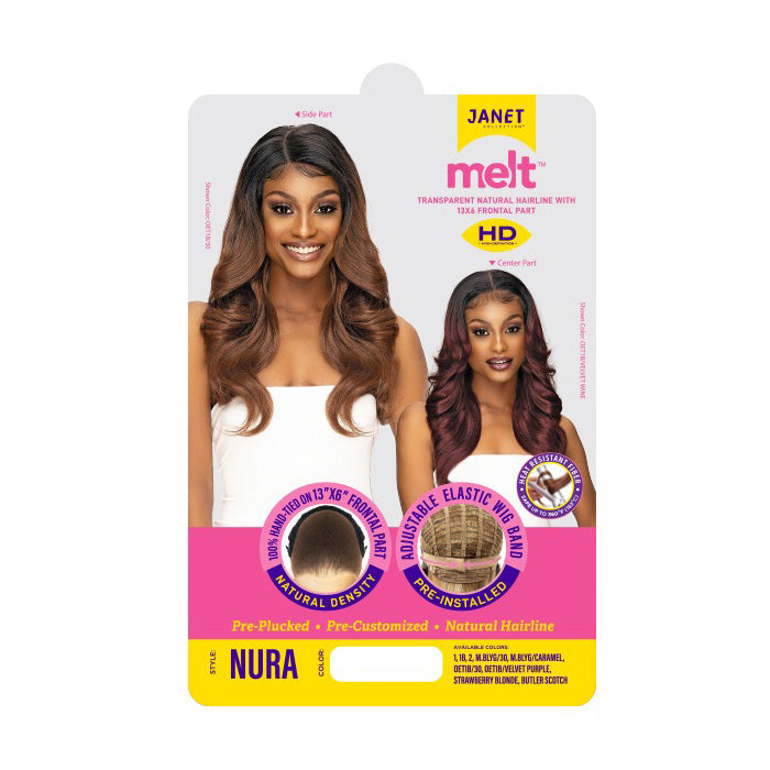 Janet Collection Melt HD 13X6 Swiss Lace Front Wig - NURA – Ebonyline