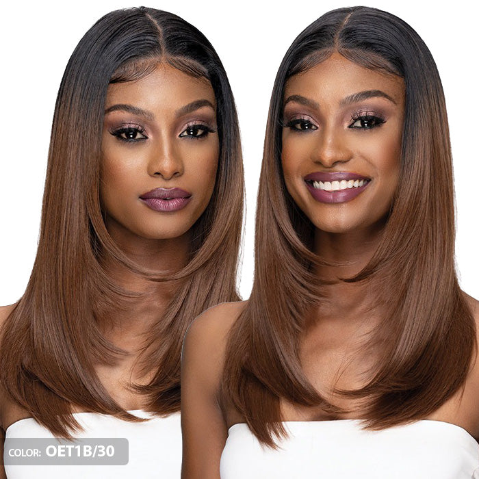 Janet Collection Melt 13X6 Swiss Lace Front Wig - POLINA – Ebonyline