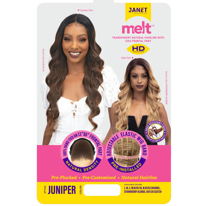Janet Collection Melt Hand-Tied 13X6 HD Lace Front Wig - JUNIPER