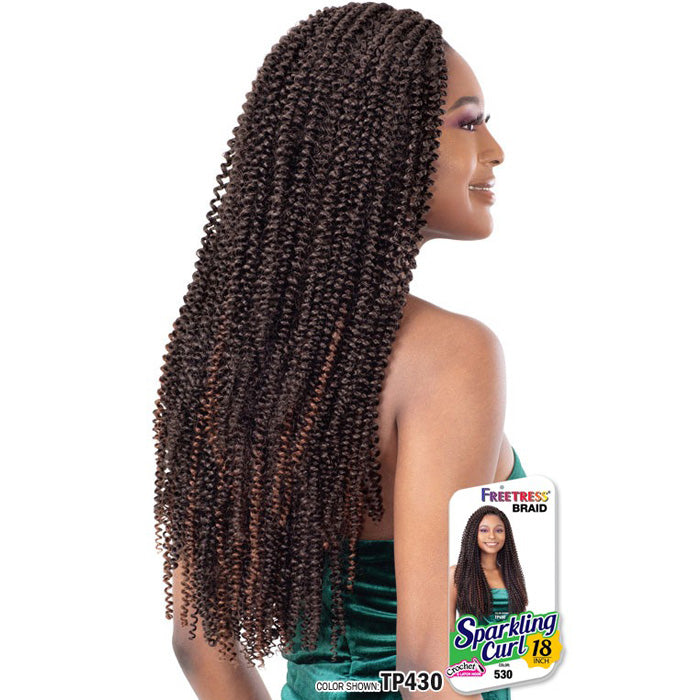 新品未使用 XTERA P-UP terahertz curl iron32mm Freetress Crochet Braid - SPARKLING CURL 18