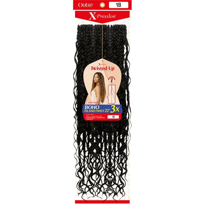 Outre X-Pression Twisted Up Pre-Loop Crochet Braid - BOHO ISLAND