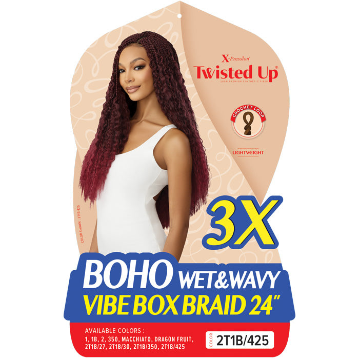 Boho Pre Loop Outre X-Pression Twisted Up Crochet Pre-Loop Braid - 3X BOHO WET & WAV ...