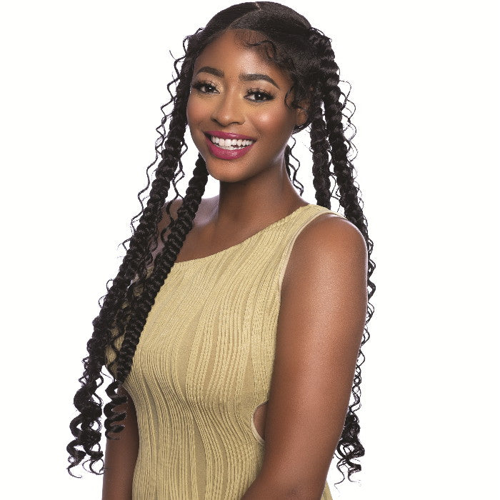 Mane Concept Mega Brazilian Human Hair Blend Braids - DEEP WAVE