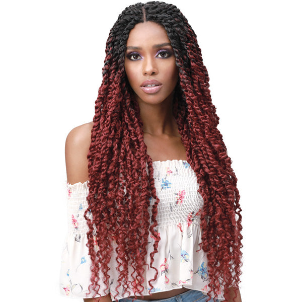 Bobbi Boss Premium Synthetic Hand Braided 4x4 Lace Front Wig  display picture 1