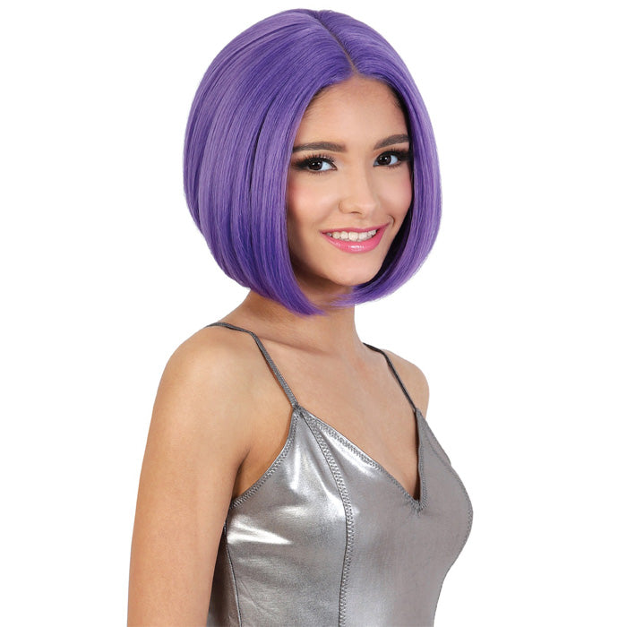 Motown Tress Glam Touch Lace Glueless Human Hair Blend HD Deep