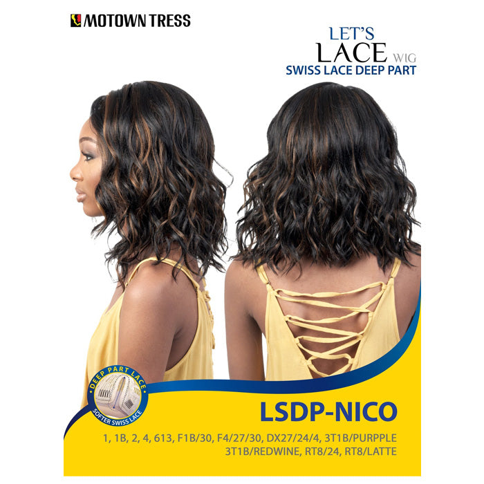 Motown Tress Swiss Lace Deep Part Wig - LSDP-NICO – Ebonyline