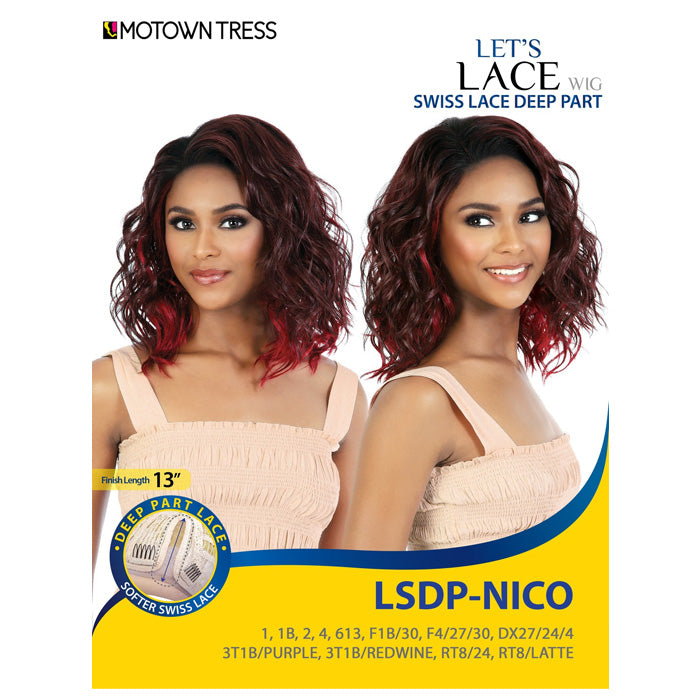 ベアトリクス SP Motown Tress Swiss Lace Deep Part Wig - LSDP-NICO – Ebonyline