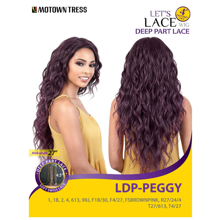 ヘアバース Motown Tress Lets Lace Deep Part Swiss Lace Wig - LDP-PEGGY