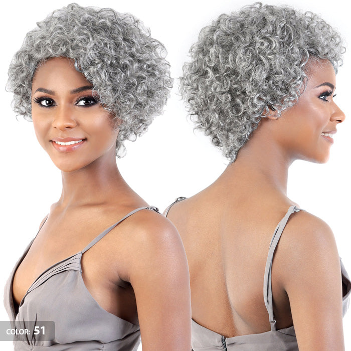 Motown Tress Silver Gray Hair Human Hair Wig SH FIT – Ebonyline