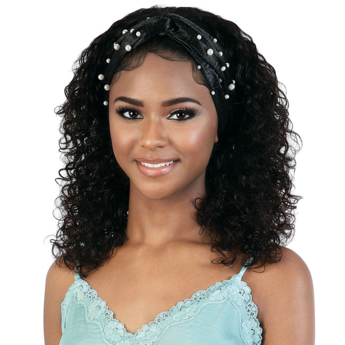 Motown Tress 100% Persian Virgin Remy Human Hair Headband Wig