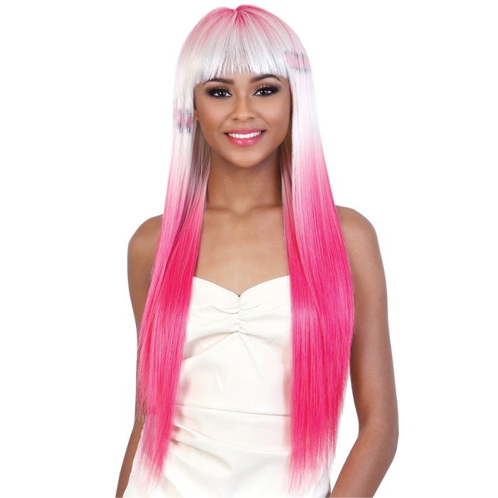 Motown Tress Synthetic Hair High Temp Print Wig Super Long