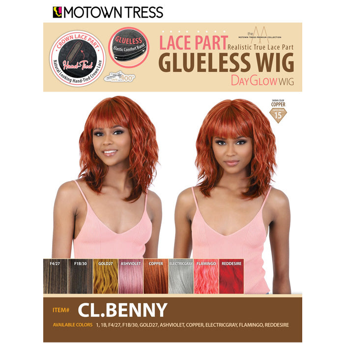 Motown Tress Day Glow Wig Glueless Lace Part Wig - CL.BENNY