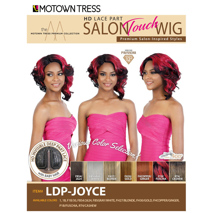 No.282 レッド系チャーム　3ペア Motown Tress Salon Touch HD Lace Part Wig - LDP-JOYCE – Ebonyline