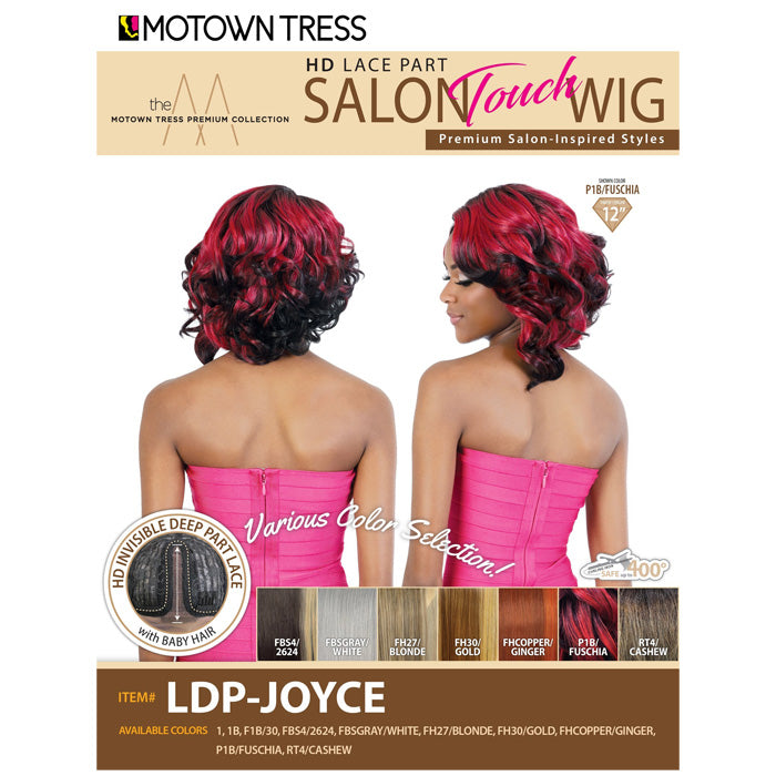 No.282 レッド系チャーム　3ペア Motown Tress Salon Touch HD Lace Part Wig - LDP-JOYCE – Ebonyline