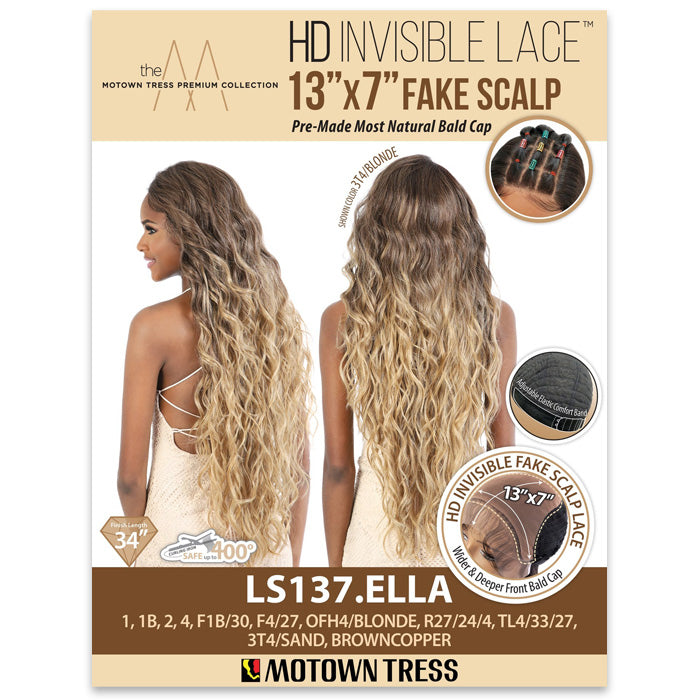 Motown Tress 13X7 HD Invisible Fake Scalp Lace Wig - LS137.ELLA