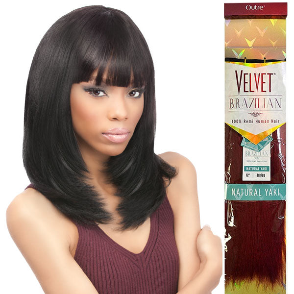 [2 pack] OUTRE popular VELVET REMI HUMAN HAIR YAKI 10S