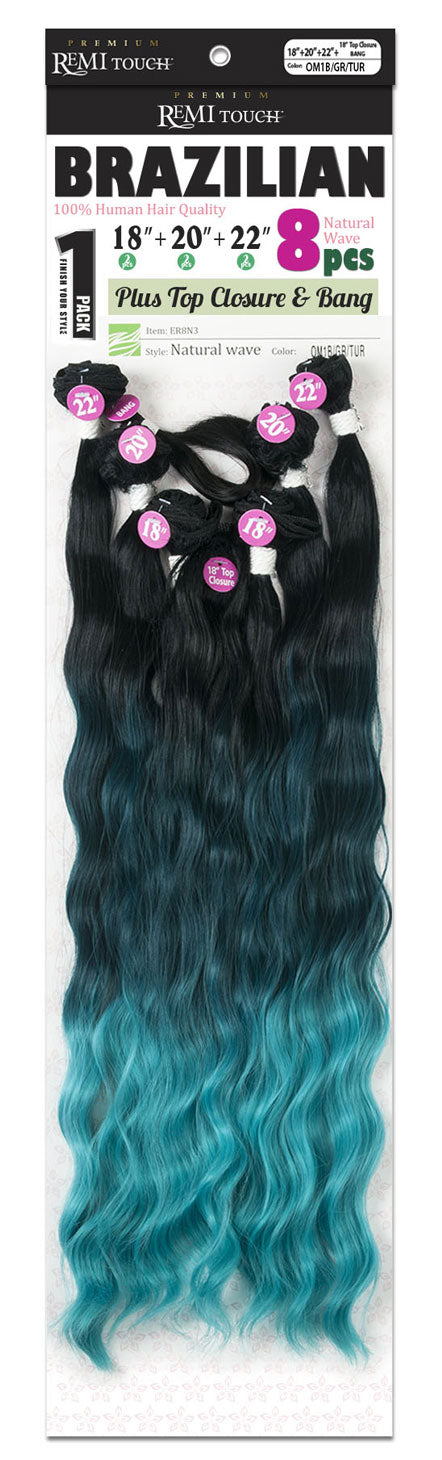 New Born Free Premium Remi Touch 100% Human Hair Weave NATURAL