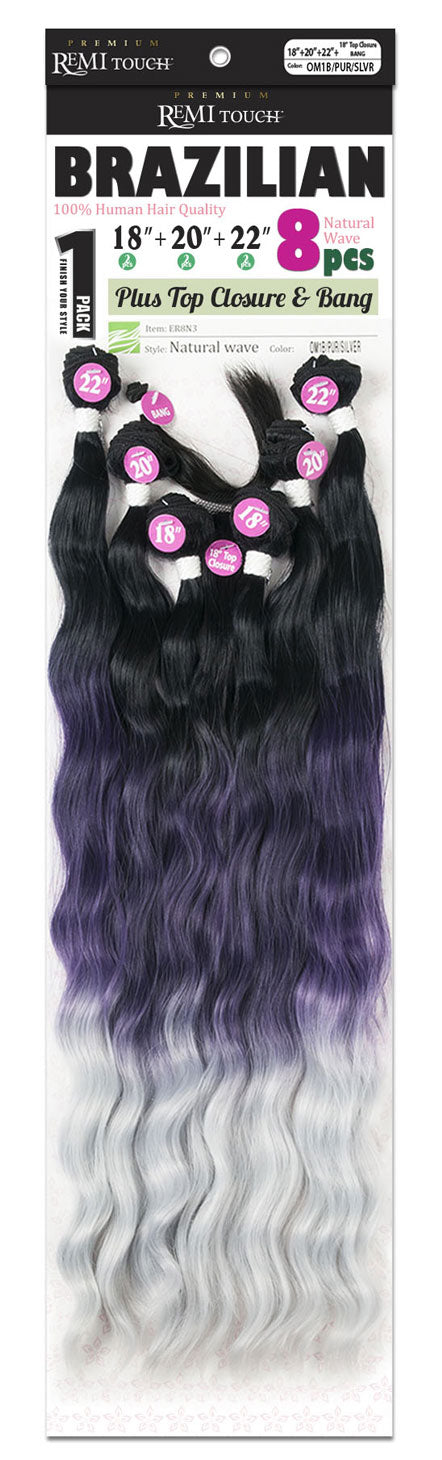 New Born Free Premium Remi Touch 100% Human Hair Weave NATURAL