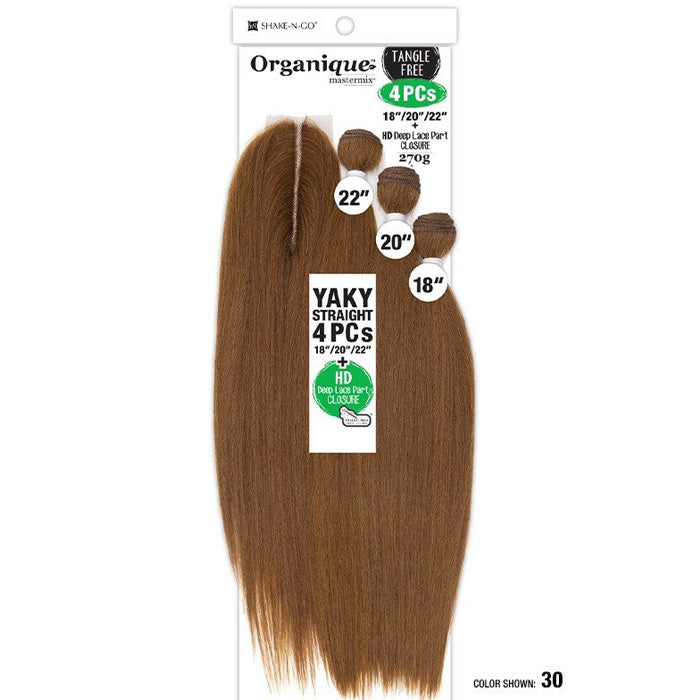 CHIC シック・オーガニゼイション・ボックス・セット 4枚組 Shake-N-Go Organique Mastermix Weave - YAKY STRAIGHT 4PCS 18/20/22