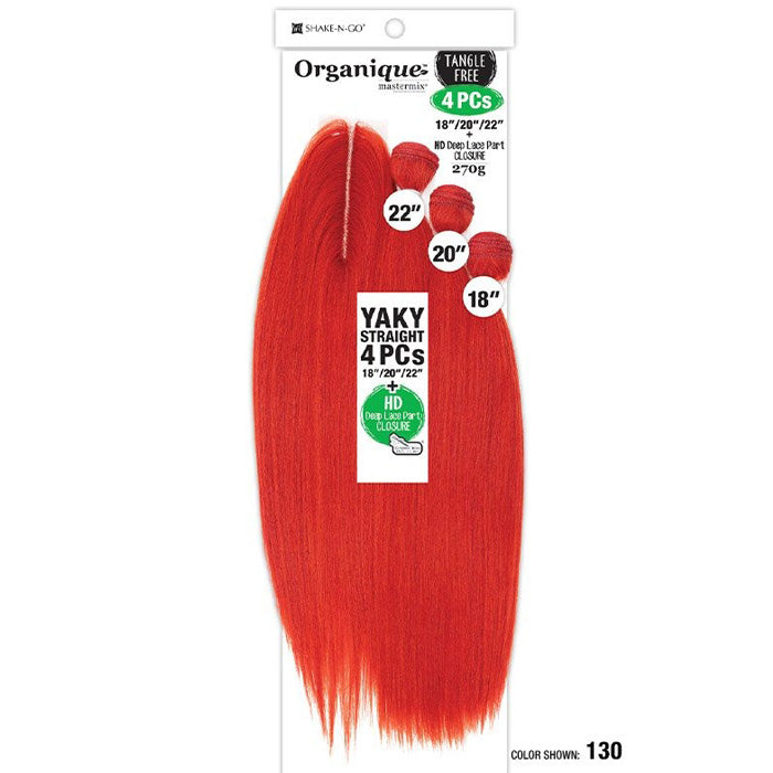 Shake-N-Go Organique Mastermix Weave - YAKY STRAIGHT 4PCS 18/20/22