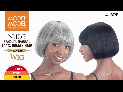 100% deals Human Hair Wig/Model Model