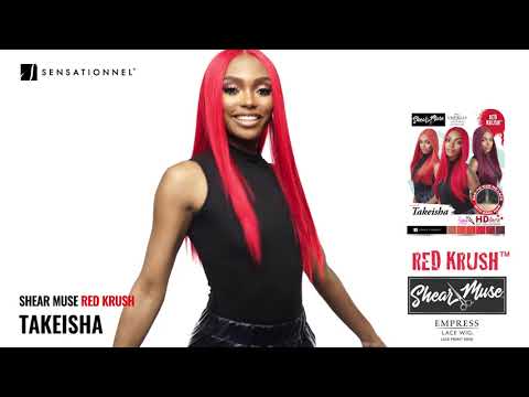 Sensationnel Shear Muse Empress HD Lace Front Wig - TAKEISHA - Red