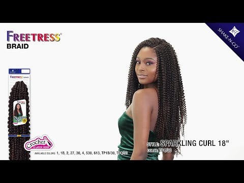 Freetress Crochet Braid - SPARKLING CURL 18