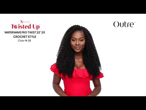 Outre X-Pression Twisted Up Crochet Braid - WATERWAVE FRO TWIST 22
