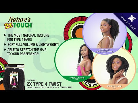 Shake N Go Natures Touch Crochet Braid - 2X TYPE 4 TWIST – Ebonyline