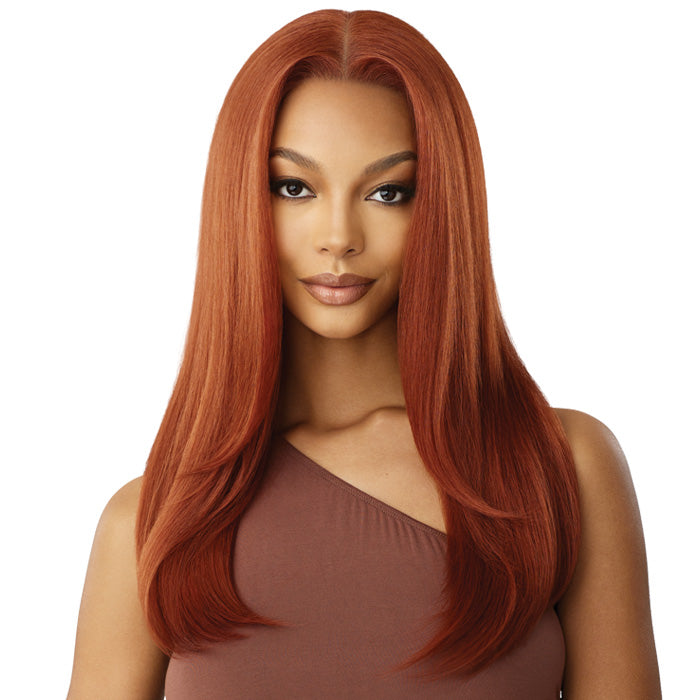 Outre 5x5 Lace Closure Wig HHB Natural Yaki 22 2 Dark Brown