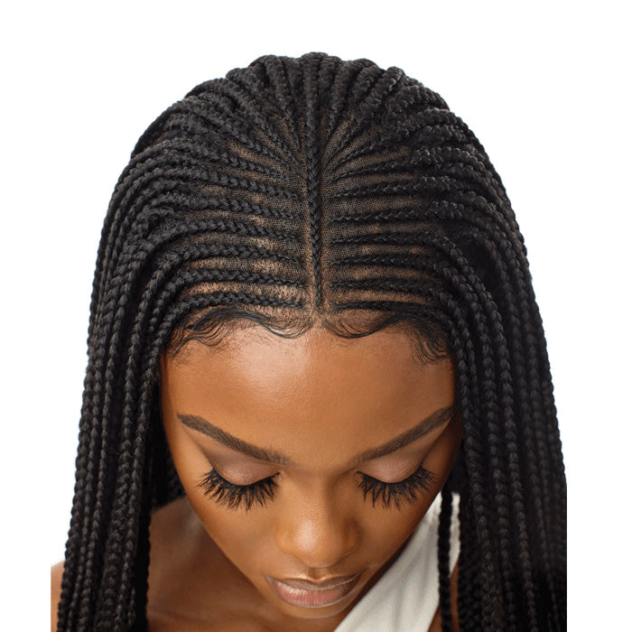 Fulani Braids Lace Closure online Wig 13